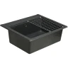 Кухонная мойка Aquaton Делия 60 1A715232LD210 Графит искусственный камень (литьевой мрамор) встраиваемый