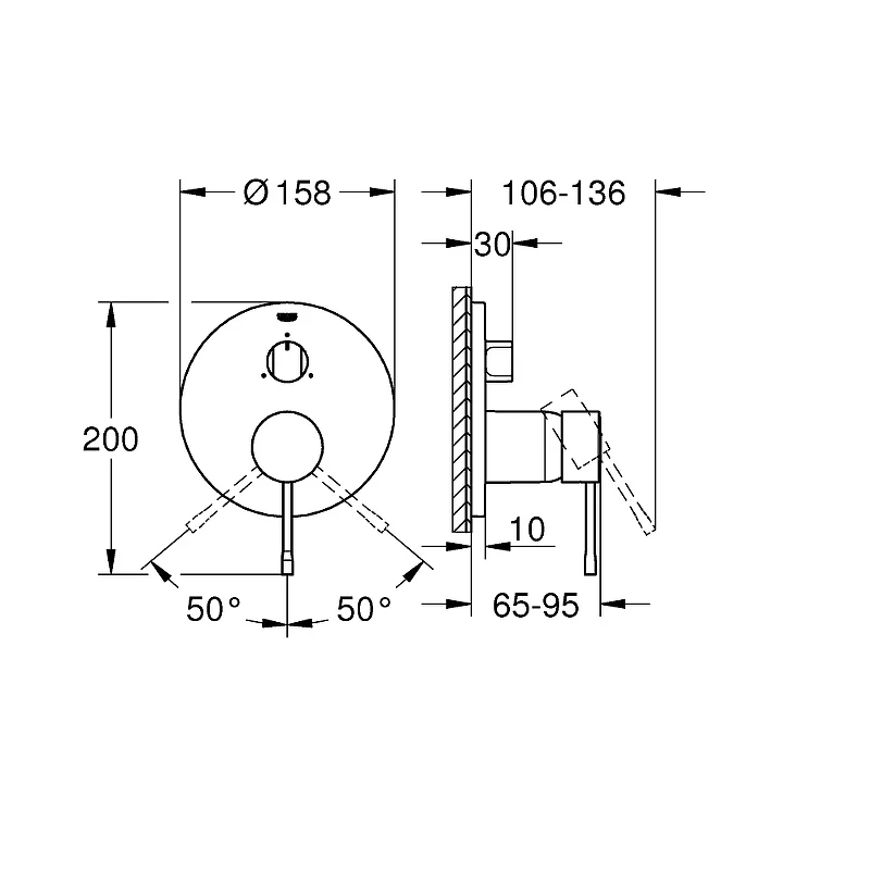 Смеситель для душа Grohe Essence New 24092001 Хром