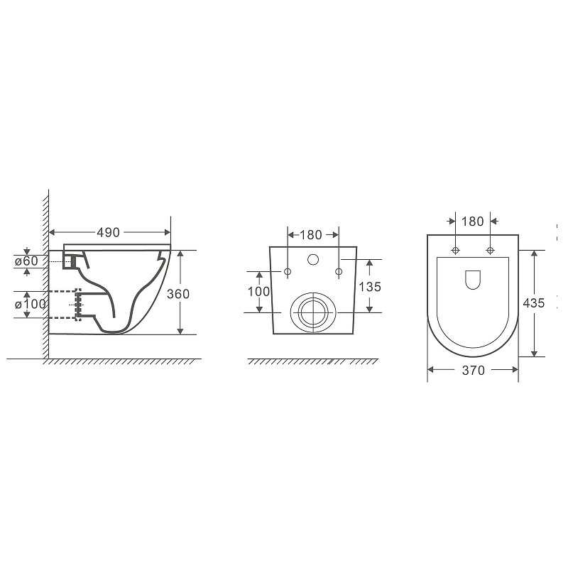 Комплект унитаза WeltWasser Merzbach 043 GL-WT 10000009939 с инсталляцией Grohe Rapid SL 38721001 с сиденьем Микролифт и клавишей смыва Хром фаянс подвесной