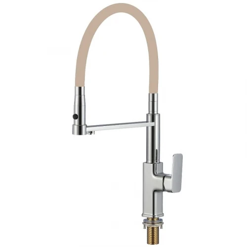 Смеситель для кухни Savol S-L1808-12 цвет Хром Бежевый