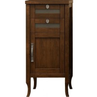 Тумба Opadiris Мираж 44 R 00-00000048 Светлый орех МДФ / ЛДСП, массив дерева, стекло
