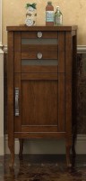Тумба Opadiris Мираж 44 R 00-00000048 Светлый орех МДФ / ЛДСП, массив дерева, стекло