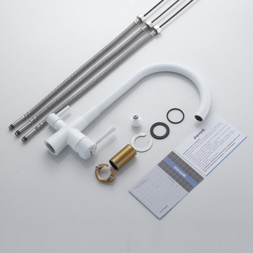 Смеситель для кухни Shevanik S428C цвет Белый