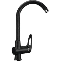Смеситель для кухни Ulgran Classic U-006-308 Черный латунь