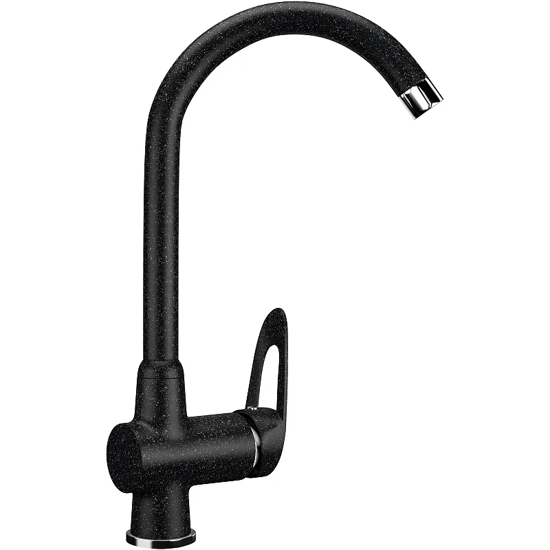 Смеситель для кухни Ulgran Classic U-006-308 Черный латунь