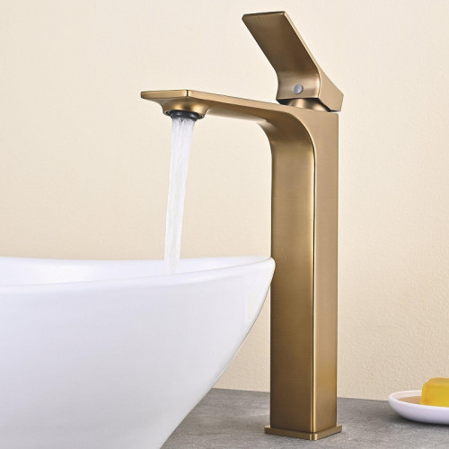 Смеситель для раковины Shevanik S6111G цвет Золотой сатин