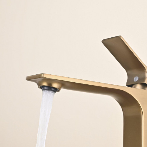 Смеситель для раковины Shevanik S6111G цвет Золотой сатин