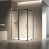 Душевой уголок Vincea Slim 8mm 120х90 VSR-6SL9012CLB профиль Черный стекло прозрачное