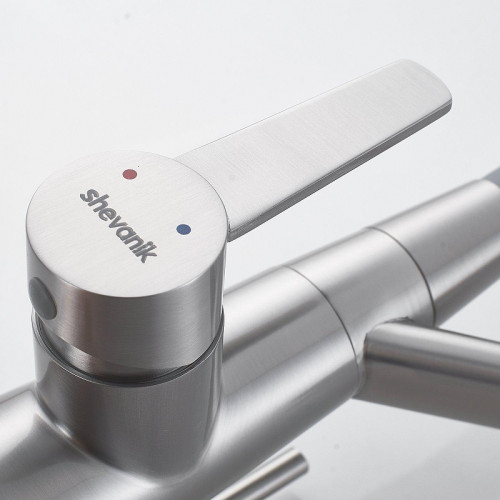 Смеситель для кухни Shevanik S968L цвет Сатин Серый