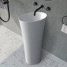Раковина Abber Stein 50 AS2509-H Белая матовая искусственный камень (литьевой мрамор) напольный