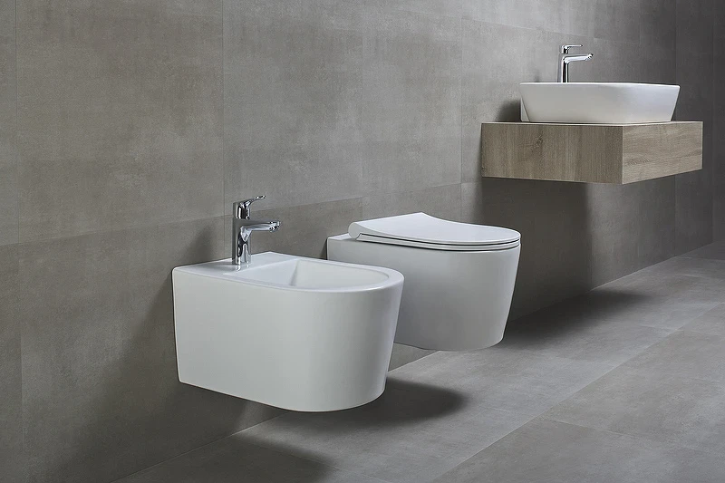 Унитаз beWash Albano 36383201 подвесной Белый глянцевый с сиденьем Микролифт фарфор подвесной