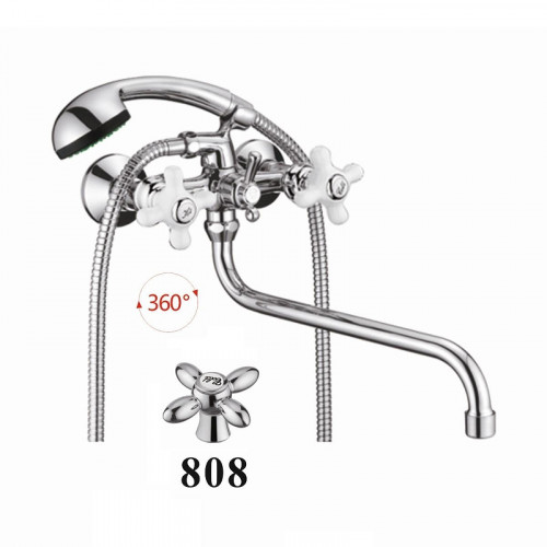 Смеситель для ванны D-Lin D145808 универсальный цвет  Хром