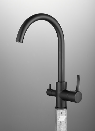 Смеситель для кухни Belz B801 B76801-7 Черный латунь