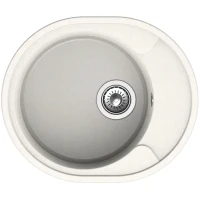 Кухонная мойка Reflection Allonge 57 RF0658WH Белая искусственный камень (литьевой мрамор) встраиваемый