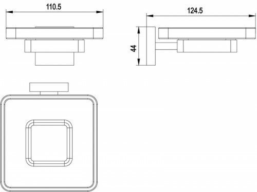 Мыльница Timo Selene 17022/17 Золото матовое