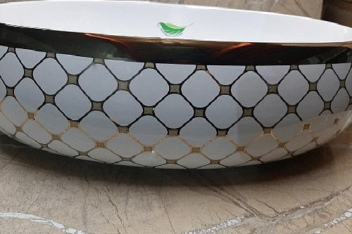 Раковина накладная CeramaLux 59 262-20 Белая