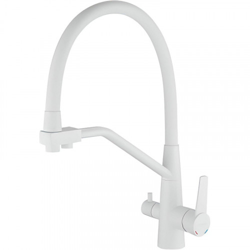 Смеситель для кухни Haiba HB76822-8 Белый матовый нержавеющая сталь