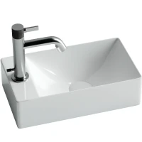 Раковина Ceramicanova Element 37 CN5008 Белая фаянс накладная