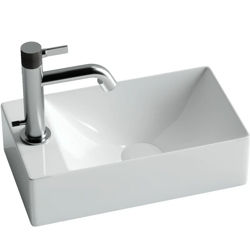 Раковина Ceramicanova Element 37 CN5008 Белая фаянс накладная