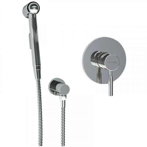 Гигиенический душ со смесителем WasserKRAFT Main A14156 Хром латунь на стену