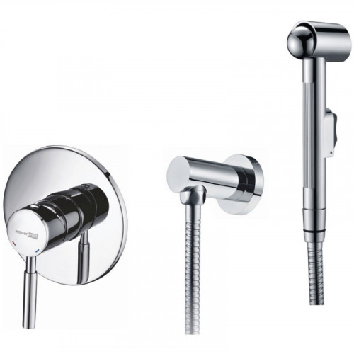 Гигиенический душ со смесителем WasserKRAFT Main A14156 Хром латунь на стену