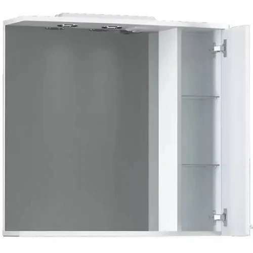 Зеркало со шкафом Dorff Comfort 75 R M97MPR0751WG с подсветкой Белое МДФ / ЛДСП, стекло