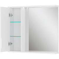 Зеркало со шкафом Volna Lake 80 L zsLAKE80.L-01 с подсветкой Белое