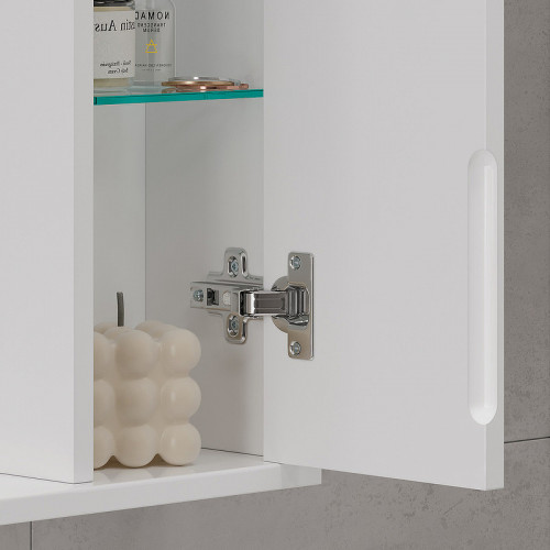 Зеркало со шкафом Volna Lake 80 L zsLAKE80.L-01 с подсветкой Белое