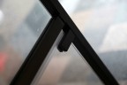 Душевая дверь Cezares Urban 140 URBAN-B-12-140-C-NERO профиль Черный матовый стекло прозрачное
