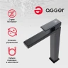 Смеситель для раковины Agger Great A2812144 Черный матовый латунь