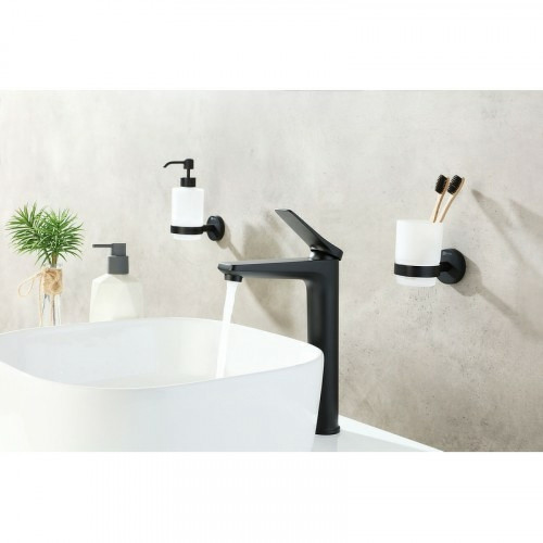 Смеситель для раковины Lemark Bronx LM3709BL Черный латунь