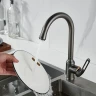Смеситель для кухни Raffine F103T цвет Оружейная сталь