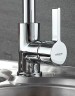 Смеситель для кухни Ledeme Rainbow 4898-3L Хром Белый латунь