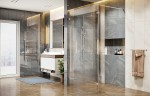 Душевая перегородка Ambassador Walk-in 100х200 15031106 профиль Хром стекло прозрачное