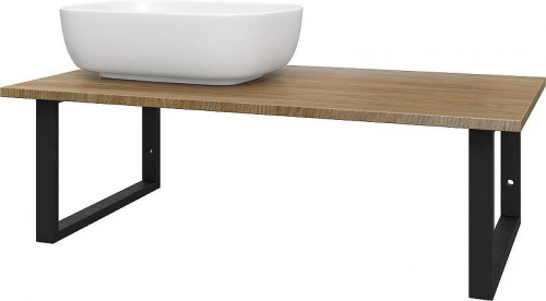 Комплект мебели для ванной DIWO Элиста 100 подвесной цвет Черный муар Светлое дерево