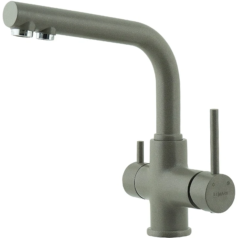 Смеситель для кухни Lemark Comfort LM3061PGS Серый шелк латунь