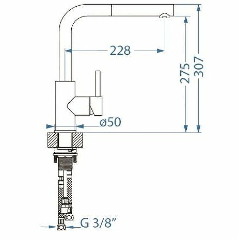 Смеситель для кухни Alveus Zeos P Monarch Copper 1136502 Медь латунь