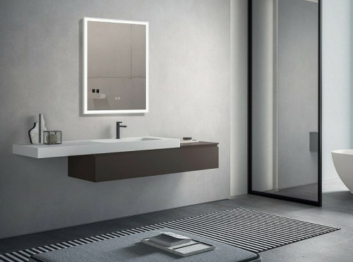 Зеркало Esbano 50 ESMI3682FD с подсветкой с сенсорным выключателем и подогревом стекло