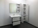Шкаф пенал Comforty Бремен 35 00004142376 подвесной Дуб белый МДФ / ЛДСП