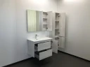 Шкаф пенал Comforty Бремен 35 00004142376 подвесной Дуб белый МДФ / ЛДСП