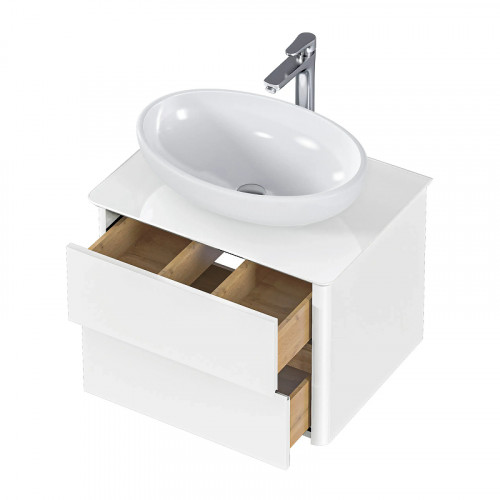 Тумба под раковину 1MarKa Monro 60П Ц0000036663 подвесная цвет Белый