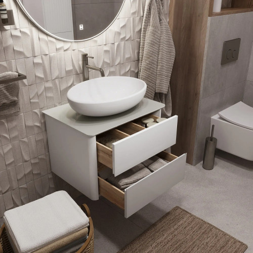 Тумба под раковину 1MarKa Monro 60П Ц0000036663 подвесная цвет Белый