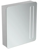 Зеркальный шкаф Ideal Standard Mirror Light 60 T3373AL с подсветкой цвет Aluminium Effect (Алюминий)