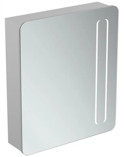 Зеркальный шкаф Ideal Standard Mirror Light 60 T3373AL с подсветкой цвет Aluminium Effect (Алюминий)