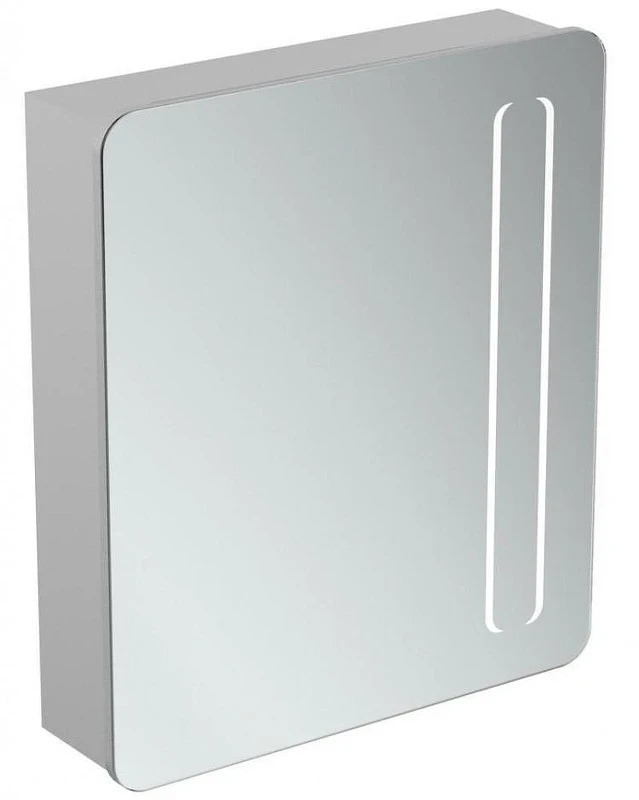 Зеркальный шкаф Ideal Standard Mirror Light 60 T3373AL с подсветкой цвет Aluminium Effect (Алюминий)