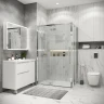 Душевой уголок Grossman Cosmo 110х70 120.K33.02.1170.10.02 профиль Хром стекло шиншилла