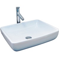 Раковина-чаша CeramaLux 48 9132 Белая фаянс накладная