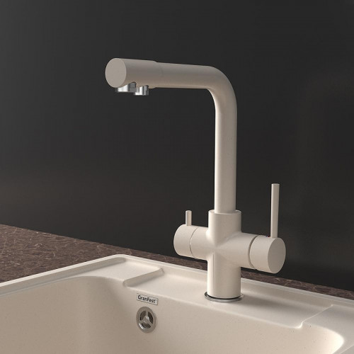 Смеситель для кухни GranFest GF-Z-5423 цвет Белый