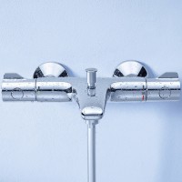 Смеситель для ванны Grohe Grohtherm 800 34576000 с термостатом Хром латунь на стену