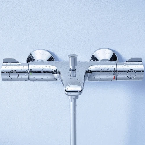 Смеситель для ванны Grohe Grohtherm 800 34576000 с термостатом Хром латунь на стену